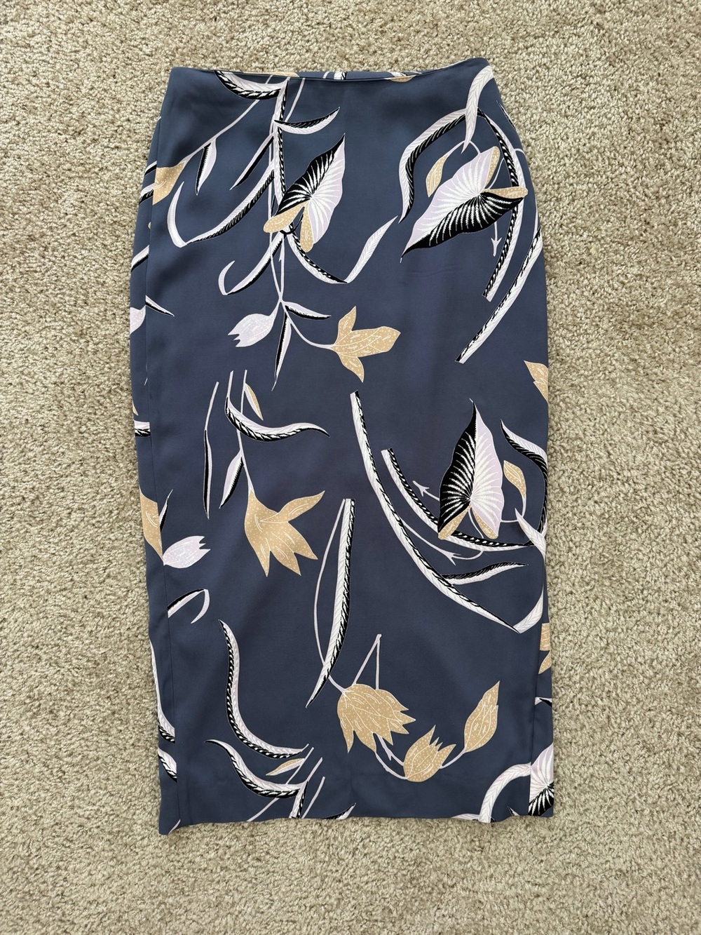 Diane von Furstenberg Dressy Floral Midi Pencil Skirt in Oswald Lilac $248